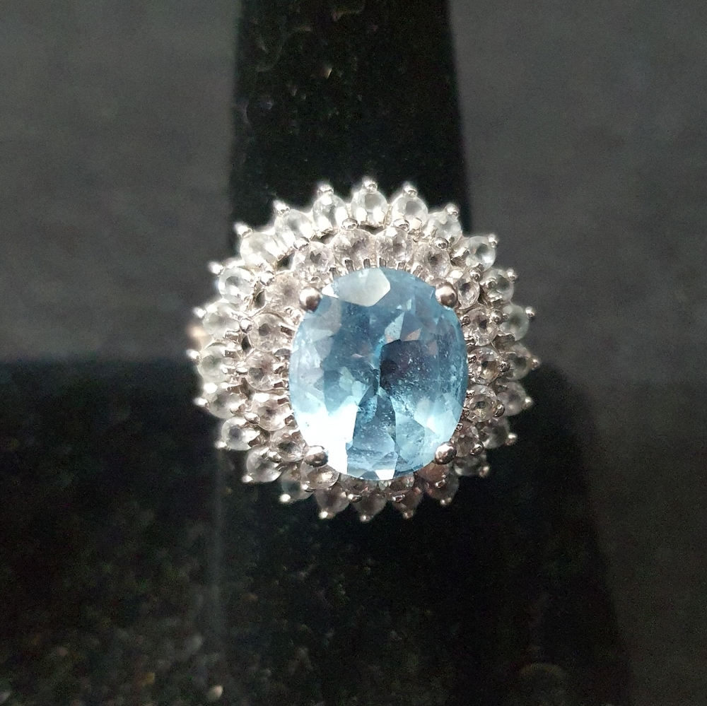 Blue Topaz Jewelry,  Sterling Silver